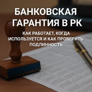 банковская гарантия в РК