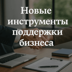 Новые инструменты поддержки бизнеса