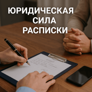юридическая сила расписки