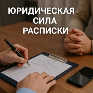 юридическая сила расписки
