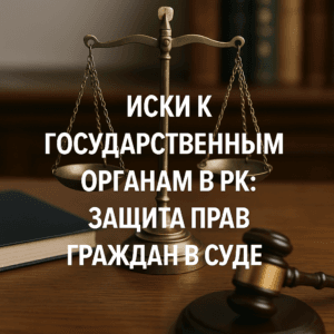Иски к государственным органам в РК