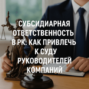 Субсидиарная ответственность в РК