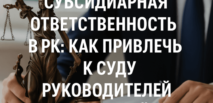Субсидиарная ответственность в РК